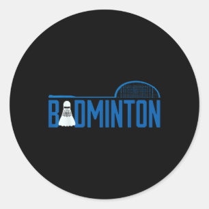 Sticker Rond Volant de badminton pour hommes joueurs de badmint