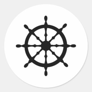 Sticker Rond volant du navire capitaine