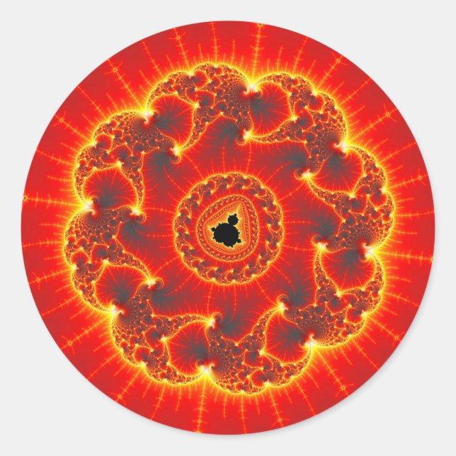 Sticker Rond Volcanique (Devant)