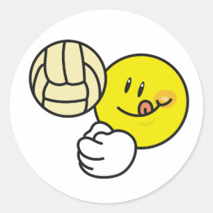 Sticker Rond Volley-ball