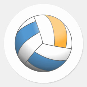 Sticker Rond Volley-ball