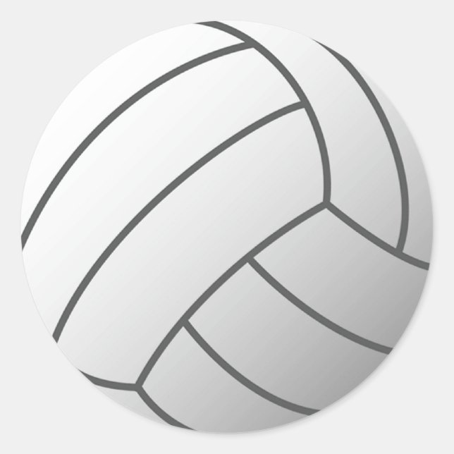 Sticker Rond Volley Ball (Devant)