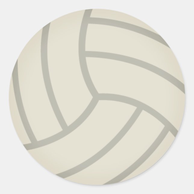 Sticker Rond Volley-Ball Emoji (Devant)