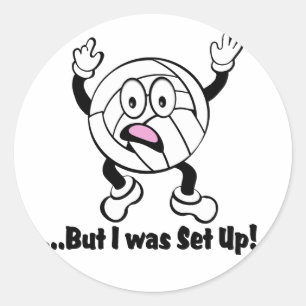 Sticker Rond Volley Dude