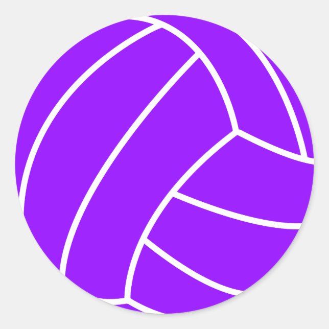Sticker Rond Volley violet (Devant)