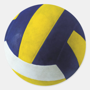 STICKER ROND VOLLEYBALL