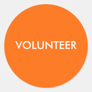 STICKER ROND VOLONTAIRE