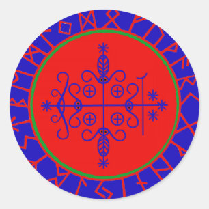 Sticker Rond VooDoo Magik