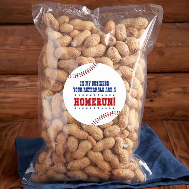 Sticker Rond Vos aiguilles sont une pop de baseball Homerun par (Créateur téléchargé)