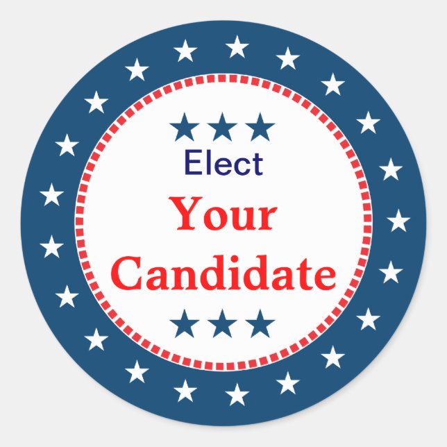 Sticker Rond Vote 2012 (Devant)