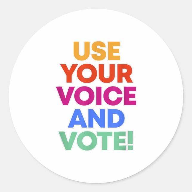 STICKER ROND VOTE BLM (Devant)