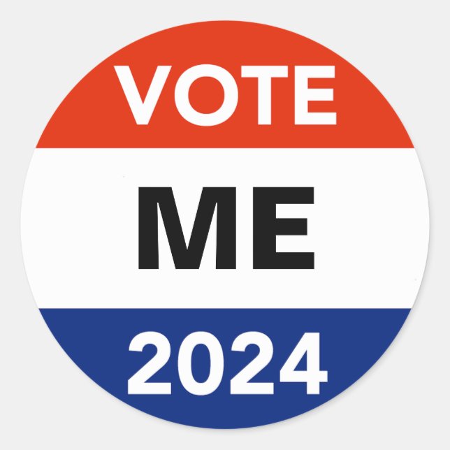 Sticker Rond Vote personnel Campagne électorale présidentielle  (Devant)