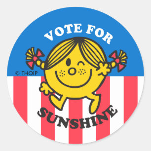 Sticker Rond Vote pour le soleil