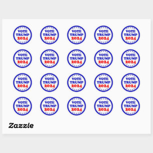 Sticker Rond Vote Trump 2024 Parti républicain