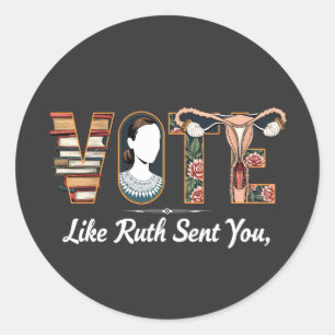 Sticker Rond Voter Comme Ruth Vous A Envoyé Harris LGBTQ Égalit