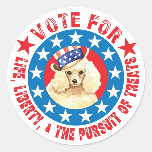 Sticker Rond Voter pour les canicules miniatures (Devant)
