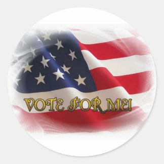 Sticker Rond Voter pour moi