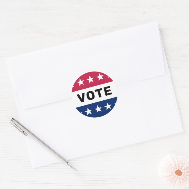 Sticker Rond Votez élection présidentielle américaine 2024 Patr (Enveloppe)