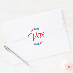 Sticker Rond Votez élection présidentielle américaine 2024 Patr