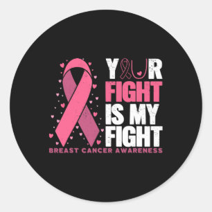 Sticker Rond Votre combat Mon combat Famille Sensibilisation au