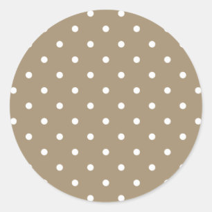 Sticker Rond Votre couleur préférée avec de minuscules Pois bla