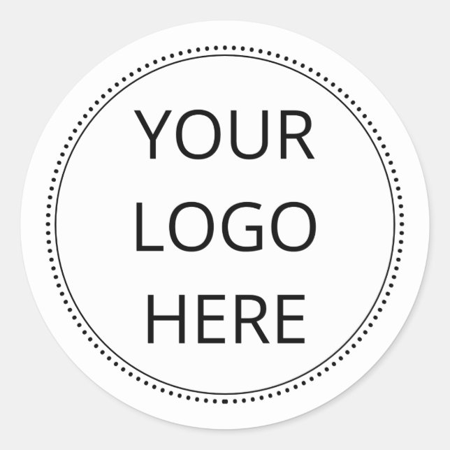Sticker Rond Votre entreprise de logo (Devant)