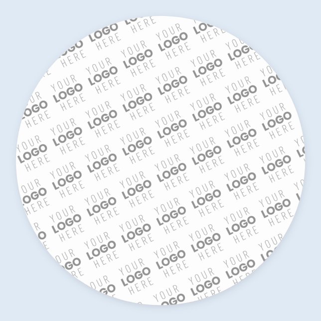 Sticker Rond Votre image/logo éclairé automatiquement + Motif (Créateur téléchargé)
