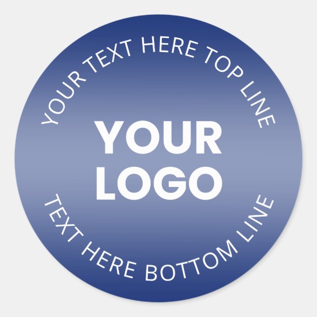 Sticker Rond Votre logo avec modification de n'importe quelle c (Devant)