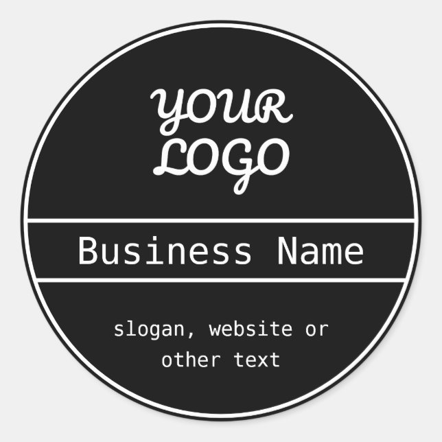 Sticker Rond Votre logo | Conception commerciale unique modifia (Devant)