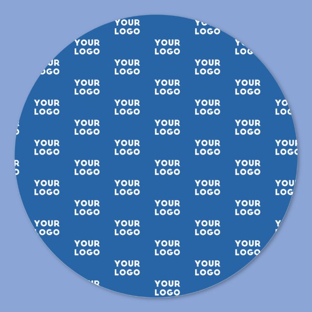 Sticker Rond Votre logo de conception ou d'entreprise | Motif b (Créateur téléchargé)