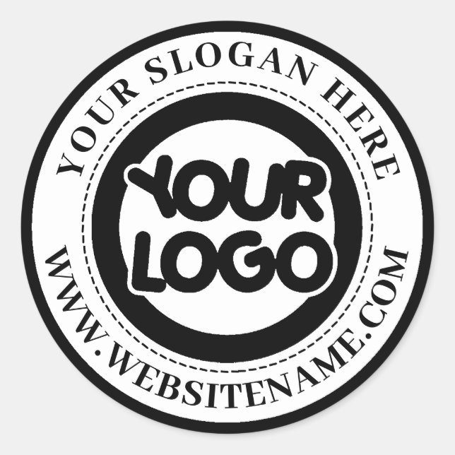 Sticker Rond Votre logo d'entreprise personnalisé (Devant)