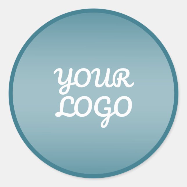 Sticker Rond Votre logo et couleur moderne modifiable Ombre ave (Devant)