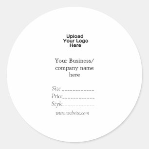Sticker Rond Votre logo médias sociaux Code QR Balises de prix