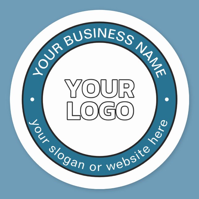Sticker Rond Votre logo ou votre conception et votre texte circ (Créateur téléchargé)