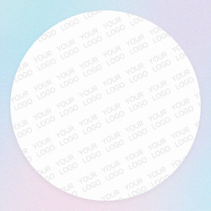 Sticker Rond Votre logo s'allège automatiquement et se répète