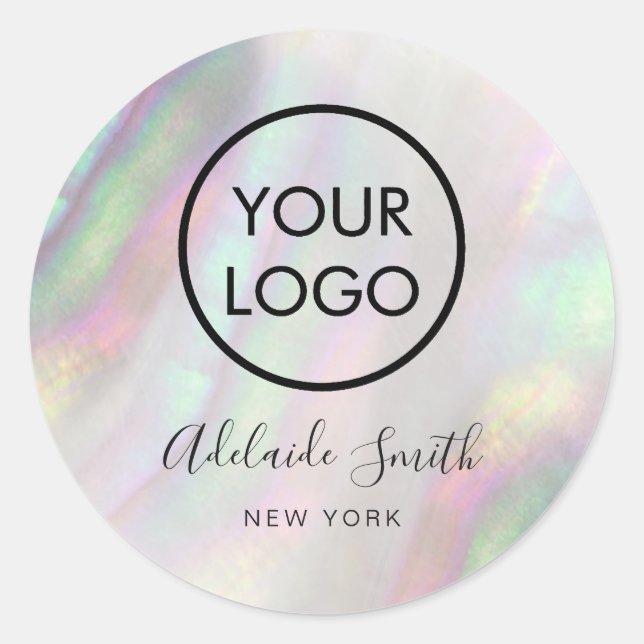 Sticker Rond votre logo sur coque (Devant)