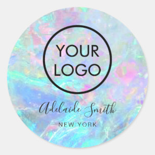 Sticker Rond votre logo sur opal