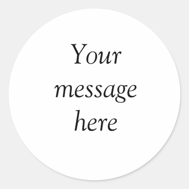 Sticker Rond Votre message ici ajoutez le nom de texte image mo (Devant)