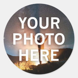 Sticker Rond Votre photo ici