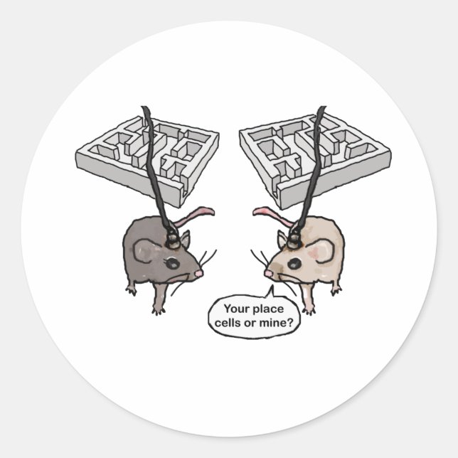 Sticker Rond Votre place (cellules) ou la mienne ? (Devant)