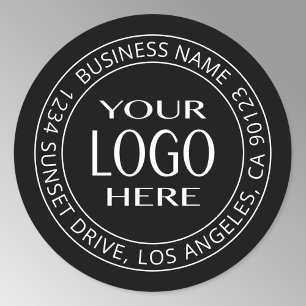 Sticker Rond Votre propre logo et votre propre texte circulaire
