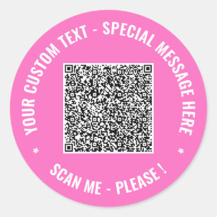 Sticker Rond Votre texte personnalisé de couleur d'information 