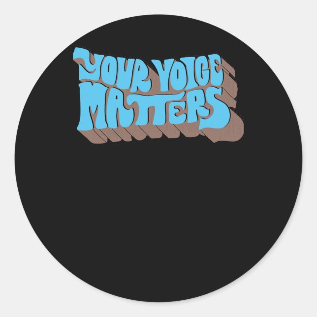 Sticker Rond Votre Voix S ! Sticker1 (Devant)