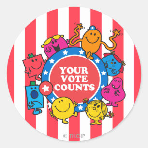 Sticker Rond Votre Vote Compte!