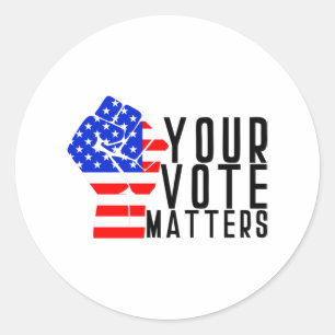 Sticker Rond votre vote compte