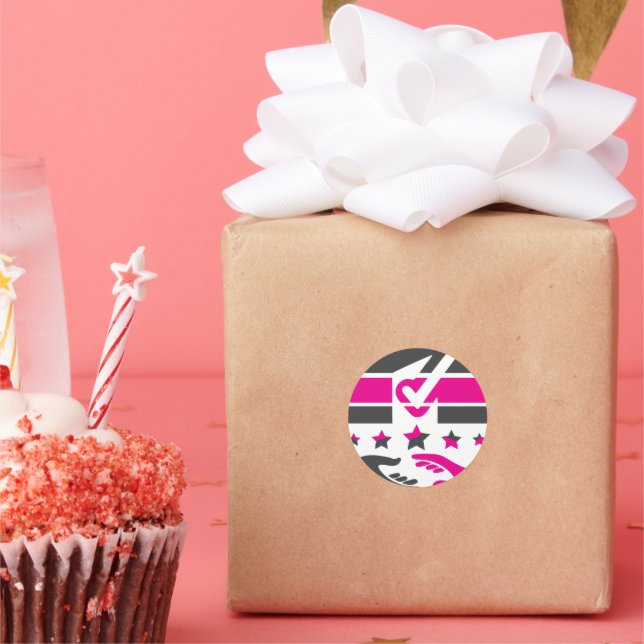 Sticker Rond Votre vote est votre voix (Fête)