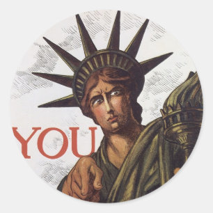 Sticker Rond Vous achetez une Liberty Bond de peur de périr