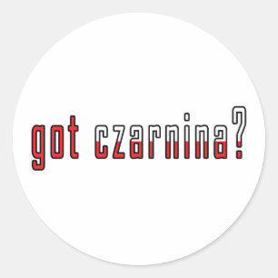 Sticker Rond vous avez czarnina ? Drapeau