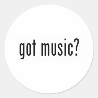 Sticker Rond vous avez de la musique ?
