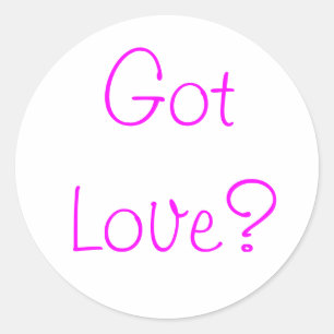 Sticker Rond Vous avez de l'amour ?